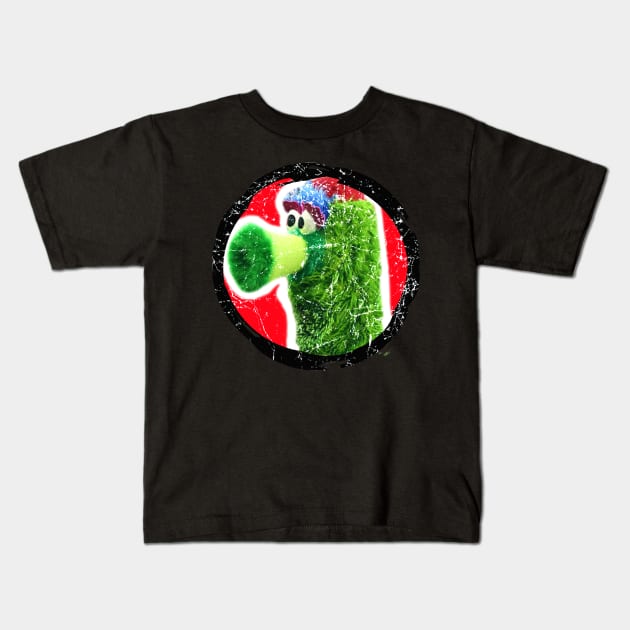 Vintage Phillies Phanatic Mascot Kids T-Shirt by Matildae